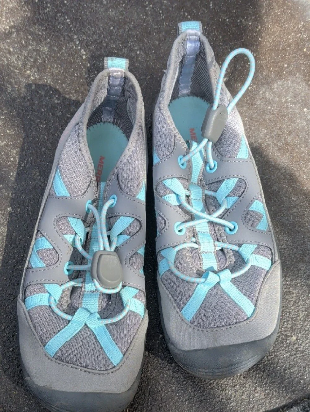 Merrell Youth Gray Slip-On Water Shoe with Aqua Insole